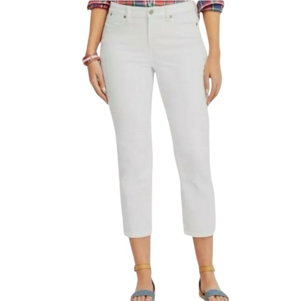 TALBOTS Signature slim crop stretch denim jeans
